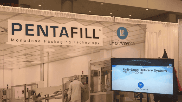 PENTAfill monodose packaging technology for pharmaceutical and medical applications.