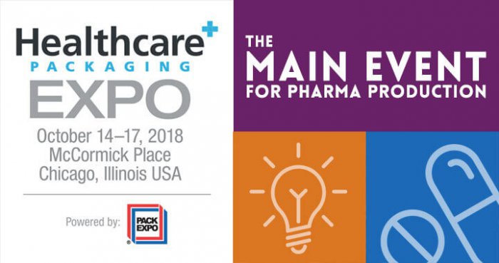 Healthcare packaging expo event showcasing pharmaceutical production and packaging solutions in Chicago.