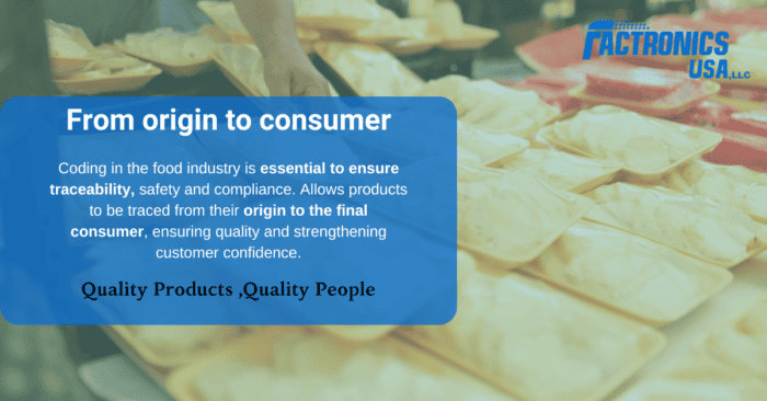 Food safety and traceability in the food industry, manufacturing, quality assurance.