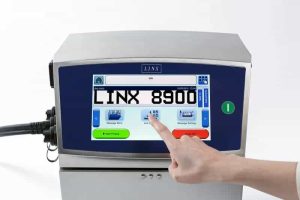 LINX industrial barcode printer control panel, high-quality printing device from Factronics USA.
